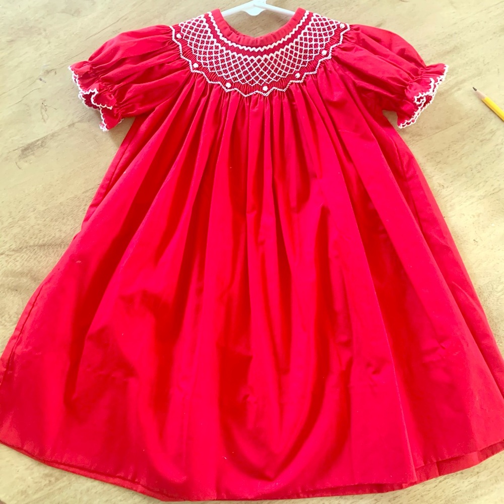 Smocked Christmas dress